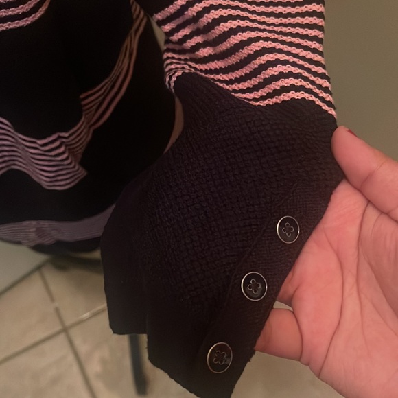 Talbots pink and blue stripe sweater NWT - Picture 3 of 4